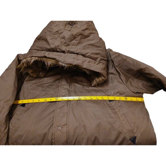 Fingerhut Arctic Parka Jacket Men's L Brown Hood Thermal Pockets Winter Gorpcore - Picture 11 of 16